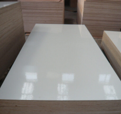 White Gloss HPL on Poplar Plywood 2440 x 1220